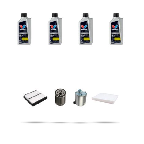 Kit tagliando 4 FILTRI e 4L OLIO compatibile con Suzuki Jimny I 1.5 DDIS 63kw dal 2005