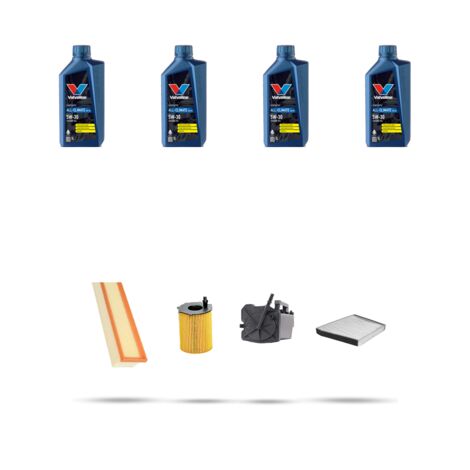 Kit tagliando 4 FILTRI e 4L OLIO compatibile con Suzuki Liana 1.4 66kw dal 2004