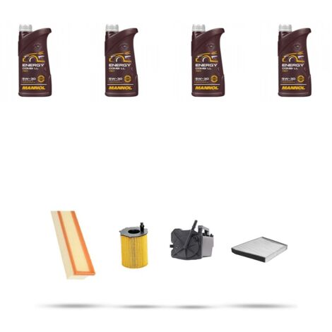 Kit tagliando 4 FILTRI e 4L OLIO compatibile con Suzuki Liana 1.4 66kw dal 2004