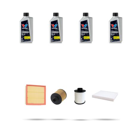 Kit tagliando 4 FILTRI e 4L OLIO compatibile con Suzuki S-Cross 1.6 DDIS 88kw dal 2013