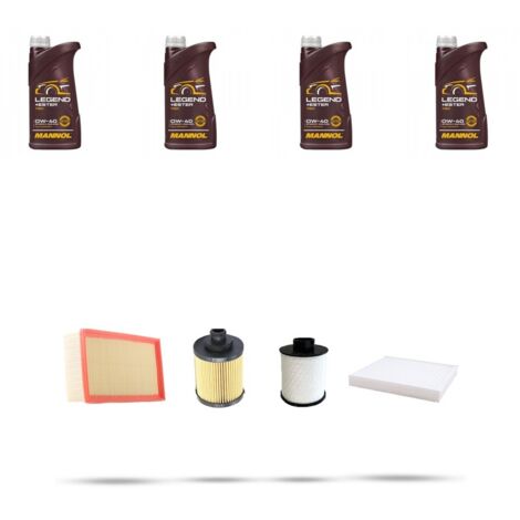 Kit tagliando 4 FILTRI e 4L OLIO compatibile con Suzuki Swift III 1.3 DDIS 55kw dal 2005