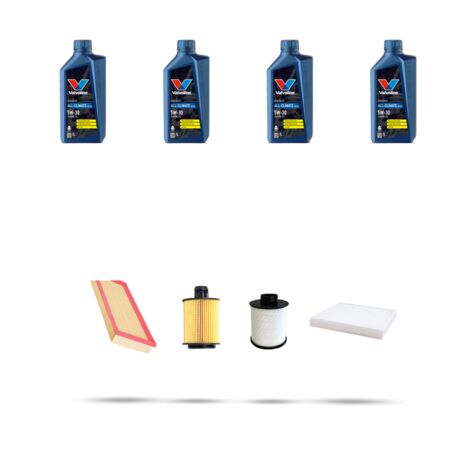 Kit tagliando 4 FILTRI e 4L OLIO compatibile con Suzuki Swift IV 1.3 DDis 55kw dal 2010
