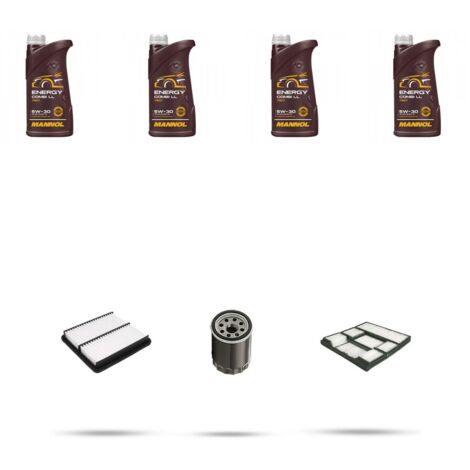 Kit tagliando 4 FILTRI e 4L OLIO compatibile con Toyota Corolla VIII 1.6 81kw Dal 1997