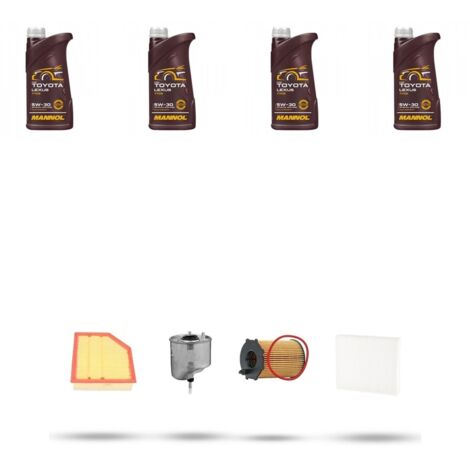 Kit tagliando 4 FILTRI e 4L OLIO compatibile con Volvo S80 II 1.6 D2 84kw Dal 2011