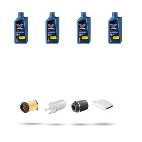 Kit tagliando 4 FILTRI e 4L OLIO compatibile con Vw Caddy III (2c) 1.2 TSI 63kw Dal 2015