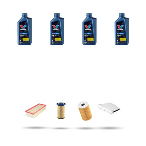 Kit tagliando 4 FILTRI e 4L OLIO compatibile con Vw CC (358) 2.0 TDI 103kw Dal 2012