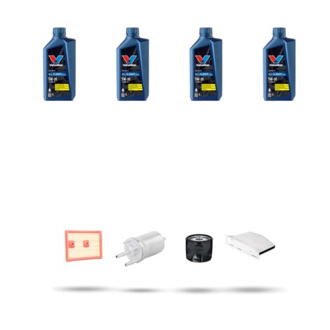 Kit tagliando 4 FILTRI e 4L OLIO compatibile con Vw Eos (1F7,1F9) 1.6 FSI 85kw Dal 2006
