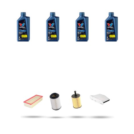 Kit tagliando 4 FILTRI e 4L OLIO compatibile con Vw Golf V (1K1,1K5,AJ5,5M1,521) 1.9 TDI 77kw Dal 2003 Al 2009