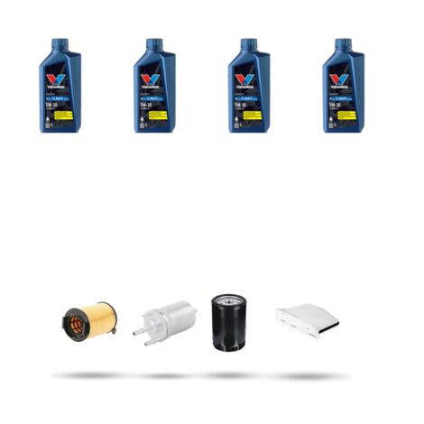 Kit tagliando 4 FILTRI e 4L OLIO compatibile con Vw Jetta IV (162) 2.0 85kw Dal 2011 al 2017