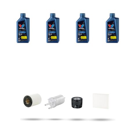 Kit tagliando 4 FILTRI e 4L OLIO compatibile con Vw POLO V (6R,6C) 1.2 TSI 77kw Dal 2009