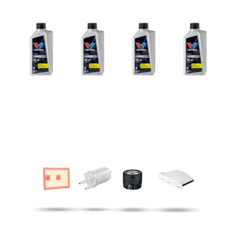 Kit tagliando 4 FILTRI e 4L OLIO compatibile con VW Scirocco III (1K8) 1.4 TSI 110kw Dal 2015
