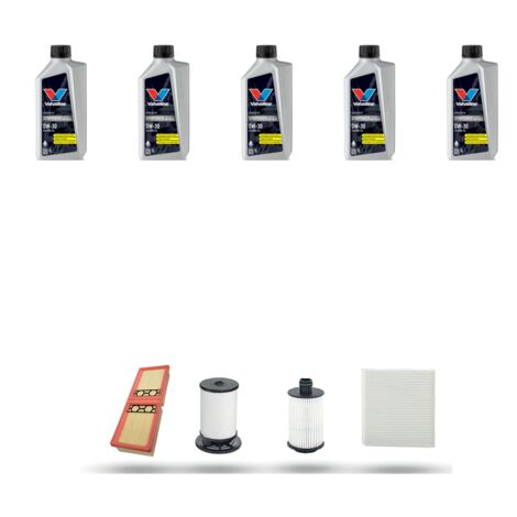 Kit tagliando 4 FILTRI e 5L OLIO compatibile con Alfa Romeo Giulia (952) 2.2 JTDM 16v 154kw dal 2016