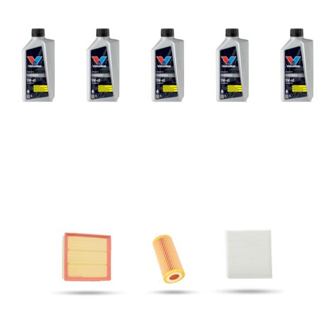 Kit tagliando 4 FILTRI e 5L OLIO compatibile con Bmw Serie 1 (F20,F21) 114I 75kw dal 2012