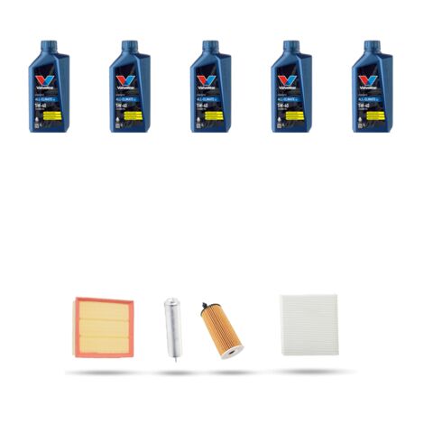 Kit tagliando 4 FILTRI e 5L OLIO compatibile con Bmw serie 1 (F20,F21) 125d 165kw dal 2015