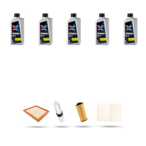 Kit tagliando 4 FILTRI e 5L OLIO compatibile con Bmw serie 2 (F45,F46) 216 d 85kw dal 2014