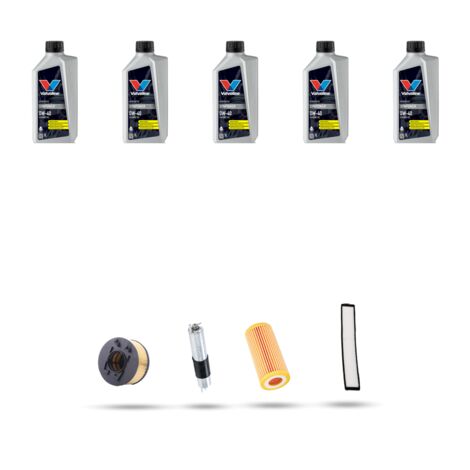 Kit tagliando 4 FILTRI e 5L OLIO compatibile con Bmw serie 3 (E46) 318 i ci 105kw dal 2001