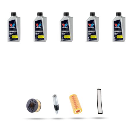 Kit tagliando 4 FILTRI e 5L OLIO compatibile con Bmw serie 3 (E46) 318 ti 105kw dal 2001