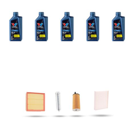 Kit tagliando 4 FILTRI e 5L OLIO compatibile con Bmw serie 3 (F30, F80,F31) 325d 165kw dal 2016