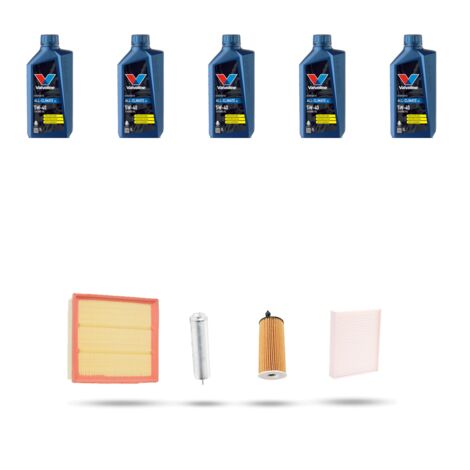 Kit tagliando 4 FILTRI e 5L OLIO compatibile con Bmw serie 4 (F32, F33, F36, F82) 425d 165kw dal 2016