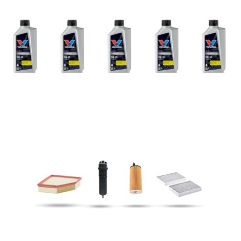 Kit tagliando 4 FILTRI e 5L OLIO compatibile con Bmw serie 7 (G11,G12) 725d 155kw dal 2017