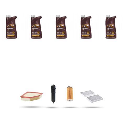 Kit tagliando 4 FILTRI e 5L OLIO compatibile con Bmw serie 7 (G11,G12) 725d 155kw dal 2017