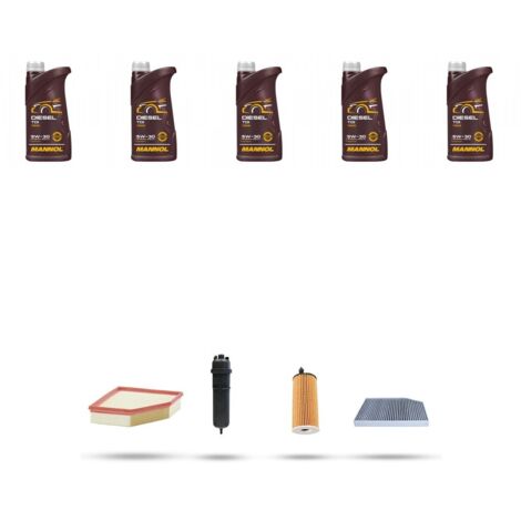 Kit tagliando 4 FILTRI e 5L OLIO compatibile con Bmw x3 (G01,F97) 20dx 120kw dal 2017