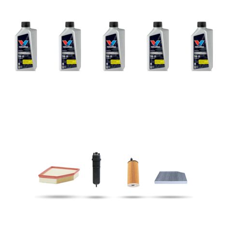 Kit tagliando 4 FILTRI e 5L OLIO compatibile con Bmw x3 (G01,F97) 20dx 140kw dal 2017