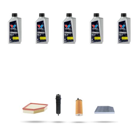 Kit tagliando 4 FILTRI e 5L OLIO compatibile con Bmw x4 (G02,F98) 20dx 140kw dal 2018