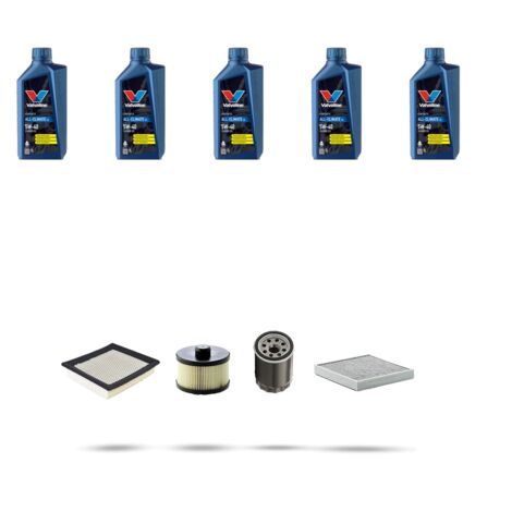 Kit tagliando 4 FILTRI e 5L OLIO compatibile con Chrysler Voyager (RG) 2.4 108kw dal 2001