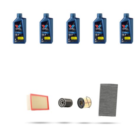 Kit tagliando 4 FILTRI e 5L OLIO compatibile con Citroen C5 2.2 hdi 98kw dal 2000