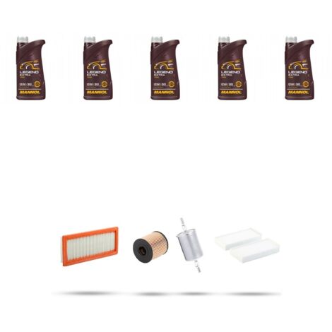 Kit tagliando 4 FILTRI e 5L OLIO compatibile con Citroen C5 Aircross 1.6 Thp 16v 120kw dal 2019