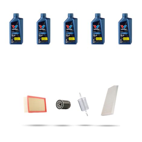 Kit tagliando 4 FILTRI e 5L OLIO compatibile con Citroen C8 2.0 16v 100kw dal 2002