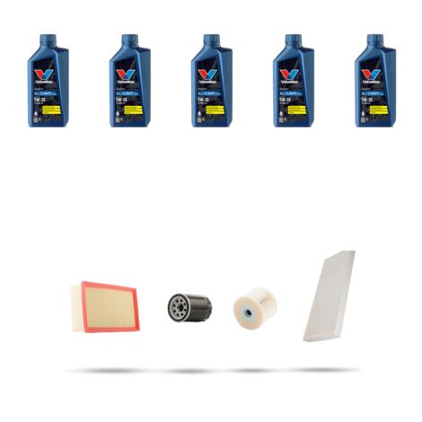 Kit tagliando 4 FILTRI e 5L OLIO compatibile con Citroen C8 2.0 HDi 79kw dal 2002