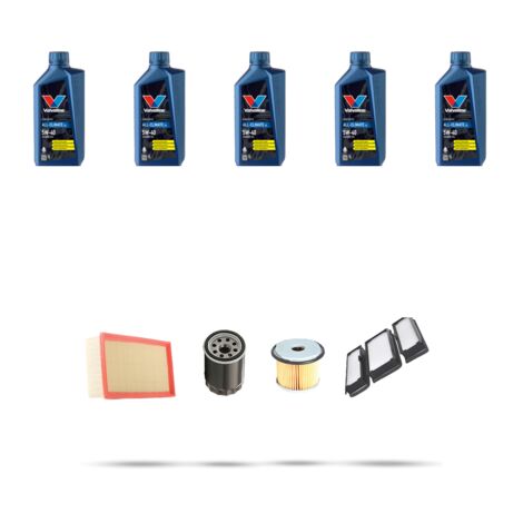 Kit tagliando 4 FILTRI e 5L OLIO compatibile con Citroen Dispatch I 1.9 td 68kw dal 1996