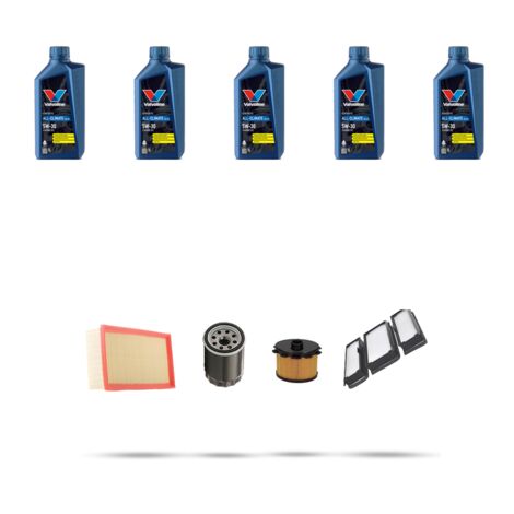 Kit tagliando 4 FILTRI e 5L OLIO compatibile con Citroen Dispatch I 1.9d 51kw dal 1998