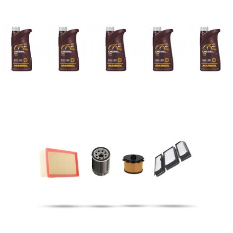 Kit tagliando 4 FILTRI e 5L OLIO compatibile con Citroen Dispatch I 1.9d 51kw dal 1998