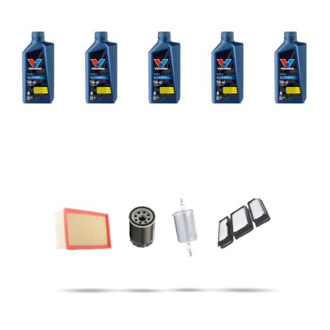 Kit tagliando 4 FILTRI e 5L OLIO compatibile con Citroen Dispatch I 2.0 16v 102kw dal 2000