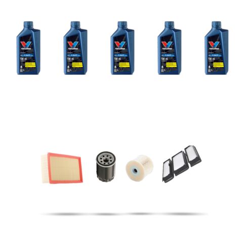 Kit tagliando 4 FILTRI e 5L OLIO compatibile con Citroen Dispatch I 2.0 HDI 16V 80kw dal 2004