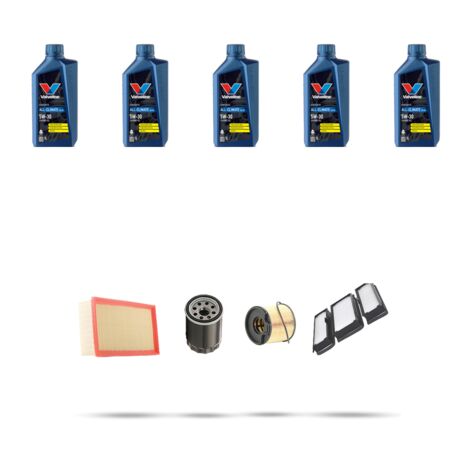 Kit tagliando 4 FILTRI e 5L OLIO compatibile con Citroen Dispatch I 2.0 HDI 69kw dal 2000