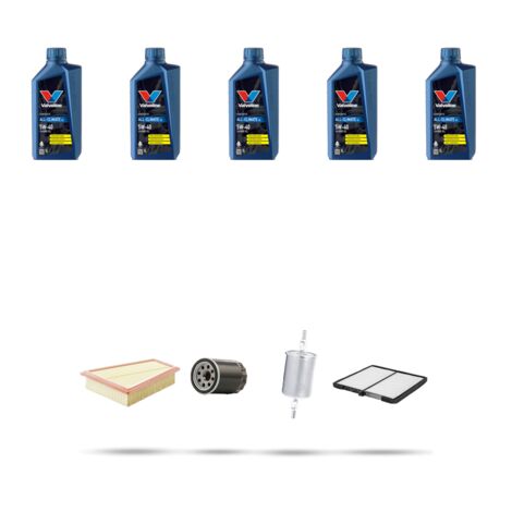 Kit tagliando 4 FILTRI e 5L OLIO compatibile con Citroen Xsara 1.8 i 16v 82kw dal 1997