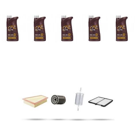 Kit tagliando 4 FILTRI e 5L OLIO compatibile con Citroen Xsara 1.8 i 16v 82kw dal 1997