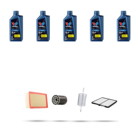Kit tagliando 4 FILTRI e 5L OLIO compatibile con Citroen Xsara 1.8 i 73kw dal 1997