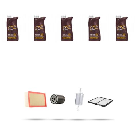 Kit tagliando 4 FILTRI e 5L OLIO compatibile con Citroen Xsara 1.8 i 73kw dal 1997