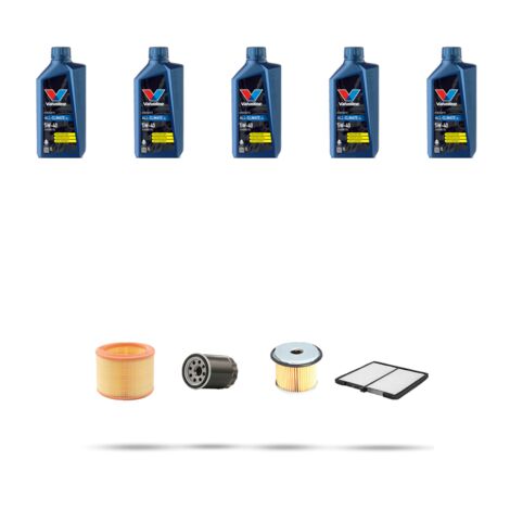 Kit tagliando 4 FILTRI e 5L OLIO compatibile con Citroen Xsara 1.9 Diesel 50kw dal 1997