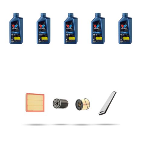 Kit tagliando 4 FILTRI e 5L OLIO compatibile con Citroen Xsara 2.0 HDi 80kw dal 2001
