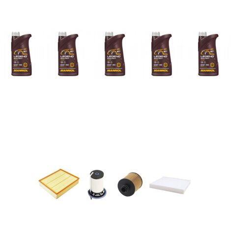 Kit tagliando 4 FILTRI e 5L OLIO compatibile con Fiat 500X 2.0 MultiJEt CRD 100kw dal 2014