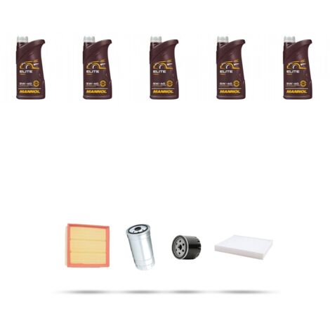 Kit tagliando 4 FILTRI e 5L OLIO compatibile con Fiat Strada (178,278) 1.9 JTD 59kw dal 2002