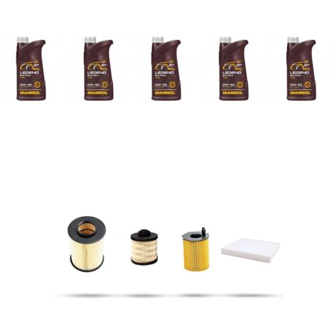 Kit tagliando 4 FILTRI e 5L OLIO compatibile con Ford C-Max II 1.5 tdci 77kw dal 2015