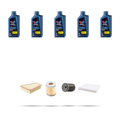 Kit tagliando 4 FILTRI e 5L OLIO compatibile con Ford Mondeo IV 2.0 GPL/LPG 107kw dal 2009