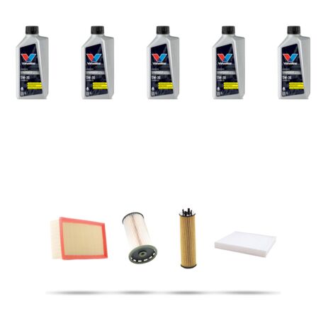 Kit tagliando 4 FILTRI e 5L OLIO compatibile con Ford Transit Connect III 2.0 EcoBlue 55kw dal 2022
